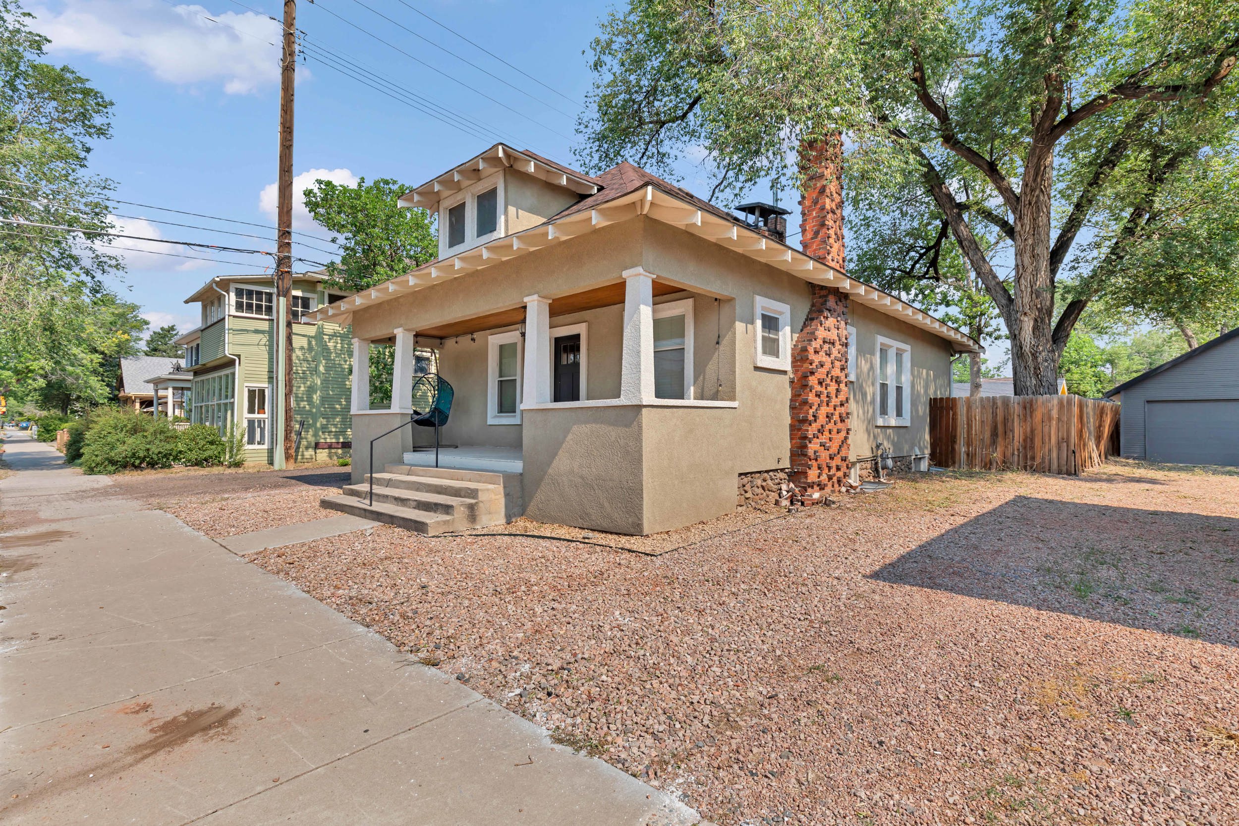Front exterior and driveway